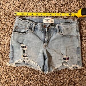 Kid's‎ Abercrombie And Fitch Jeans Shorts Size 13/14 Distressed